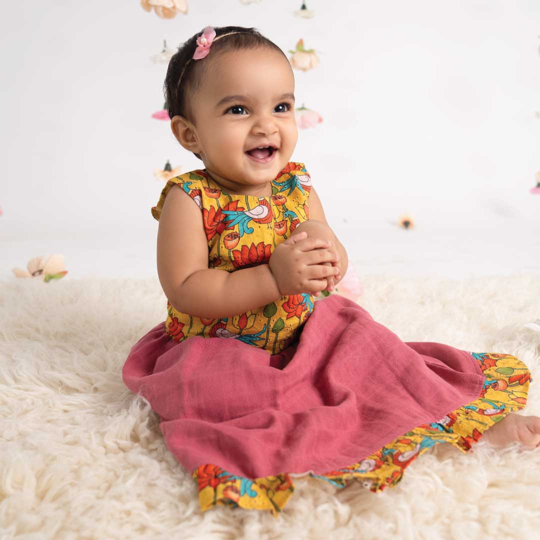 Ethnic wear for 1 year baby girl best sale